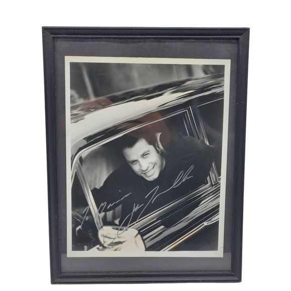 John Travolta Signed Autographed 8x10 Black White Photo Genuine Grease Pulp Feve - Picture 1 of 8